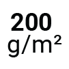Greutatea prosopului 200 g/m2